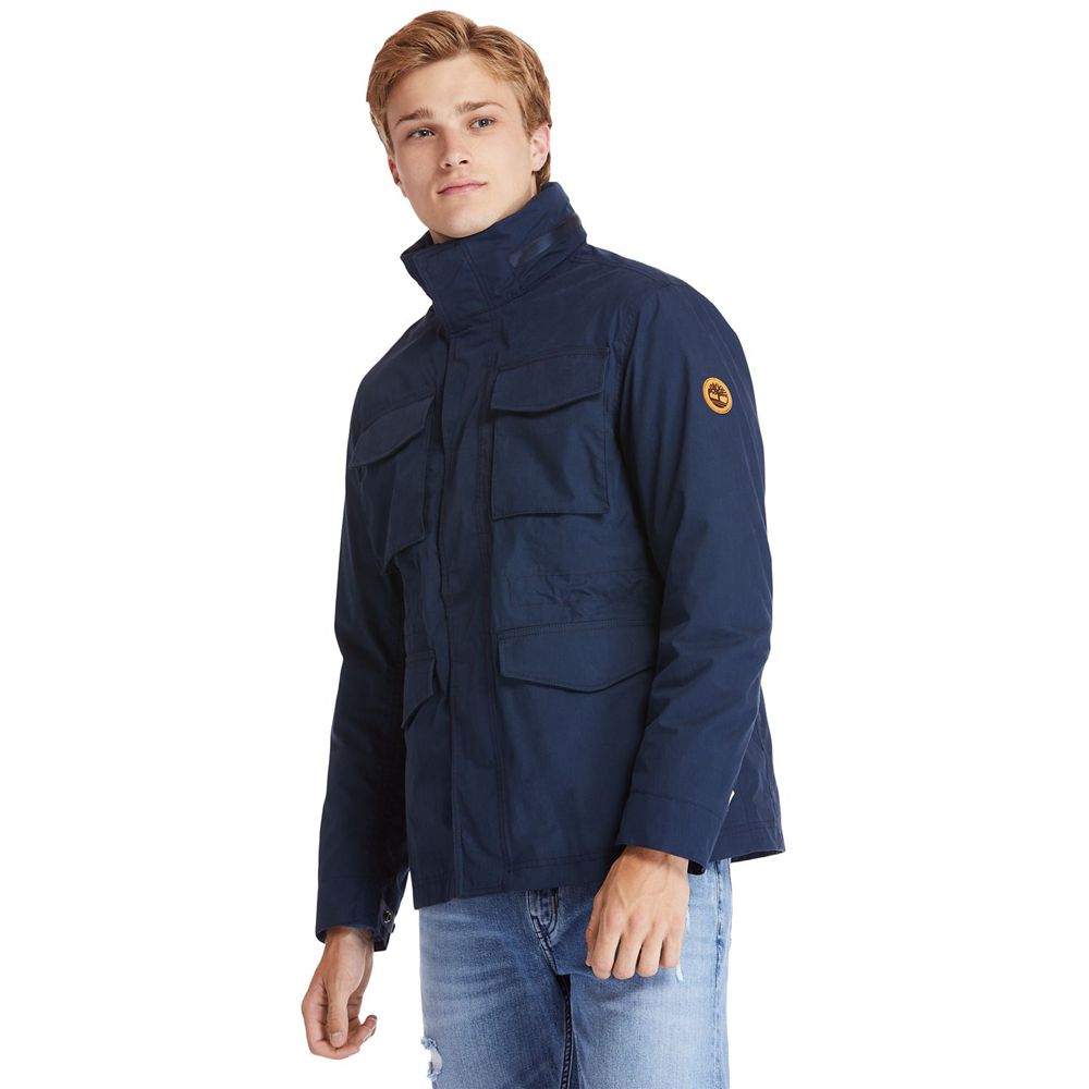 Chaquetas Timberland Argentina Hombre - Snowdon Peak 3-In-1 M65 Waterproof - Azul Marino - KOCSXQ-46